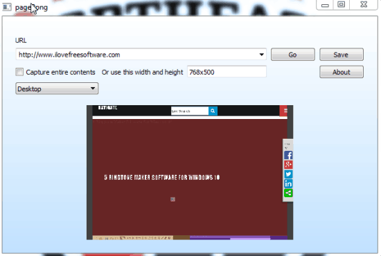 page2png- save a webpage as png