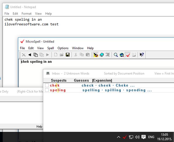 spell checker software windows 10 3