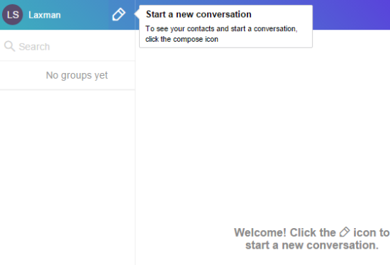 start a new coversation