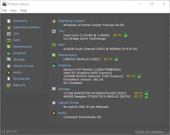 system temperature viewer software windows 10 3