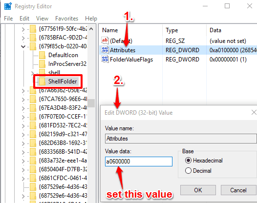 change Attributes Value data