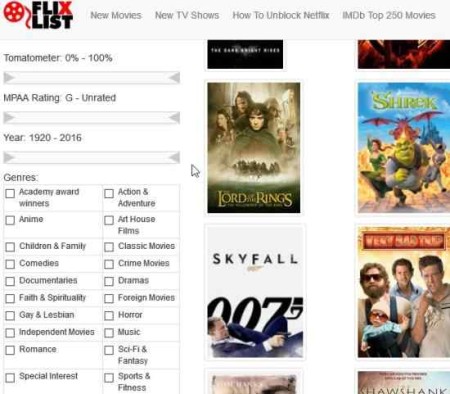 netflix search engines flixlist1