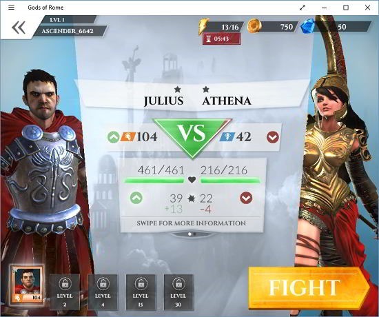 Gods of Rome battle commence