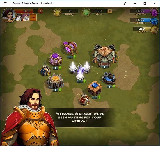 Storm Of Wars - Sacred Homeland main screen