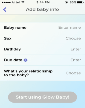 add baby info