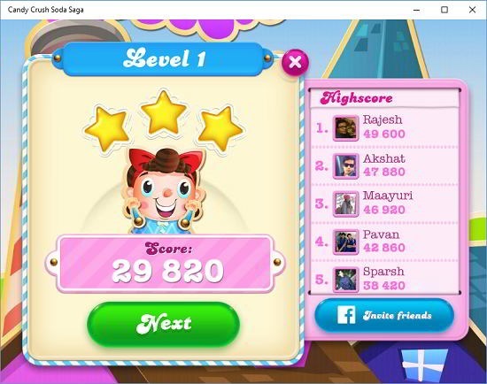 candy crush soda saga level completed