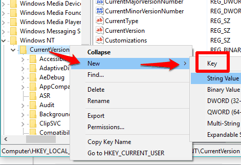 create MTCUVC key