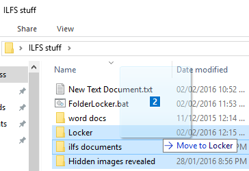 move files to Locker folder