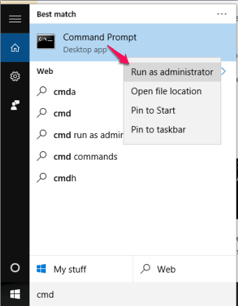 run Command Prompt with administrative privilege