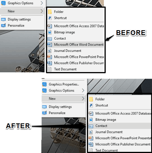 before and after comparison