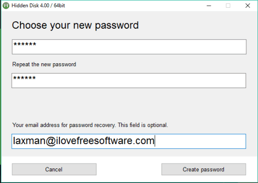 create password