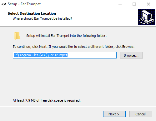 ear trumpet install location