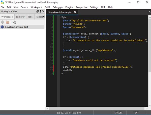 php editor software windows 10 1