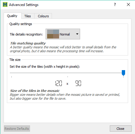 advanced settings