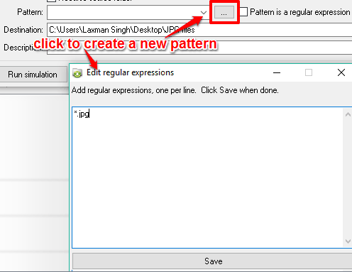 create a new pattern