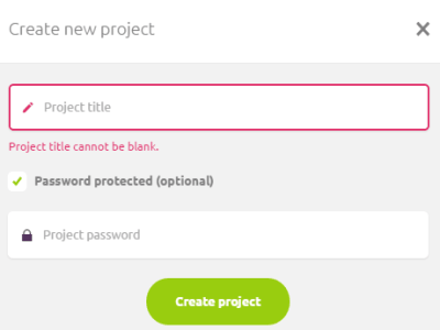 create a new project