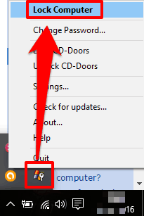 lock computer option