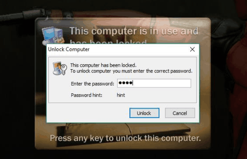 unlock computer