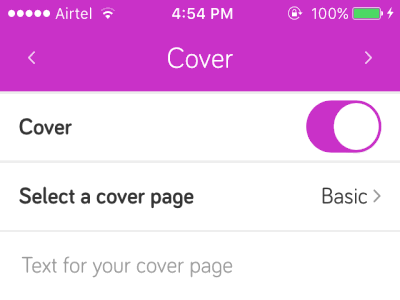 add cover