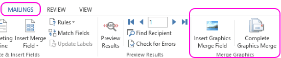 insert graphics merge field