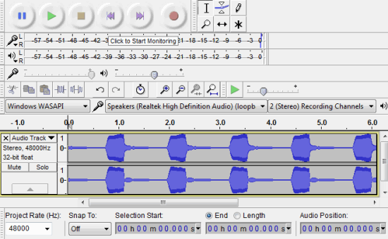 looper with audacity