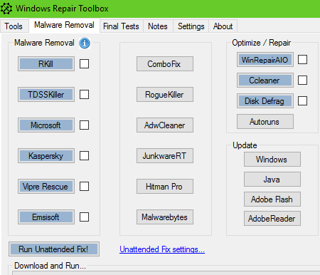 malware removal tools