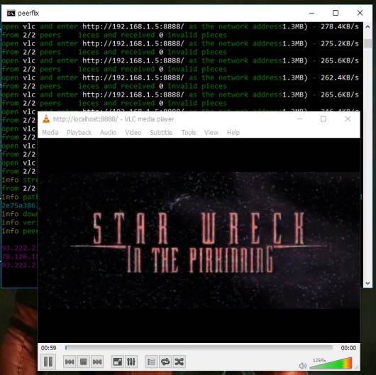torrent file streaming in vlc starts