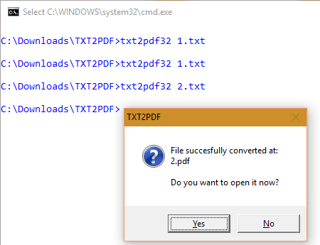 txt2pdf cmd