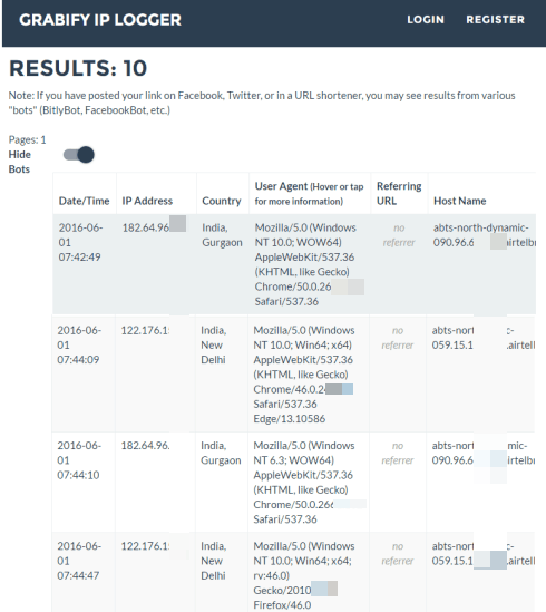 free url tracker to show ip addresses of users