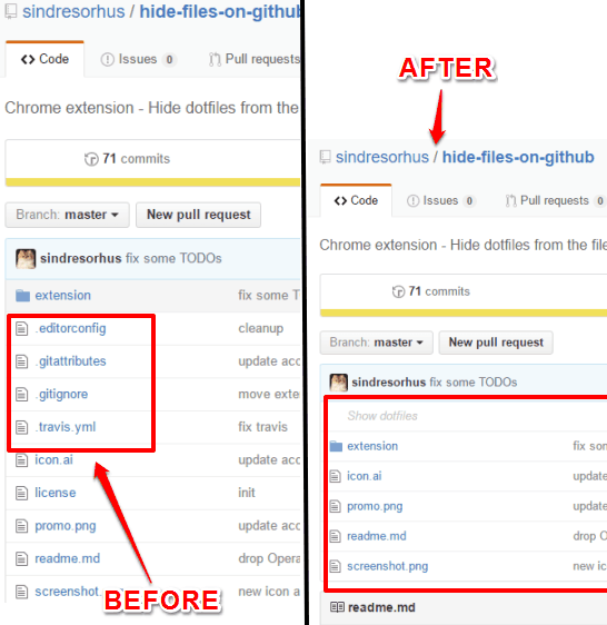 before and after comparison