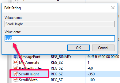 change value data