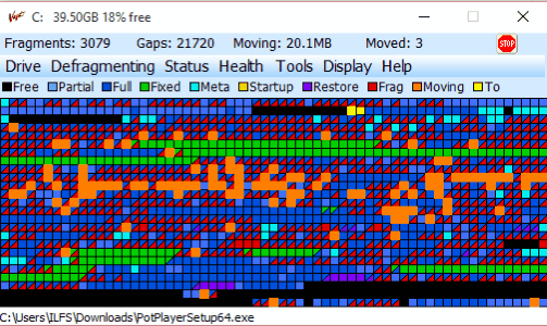 defagment drives