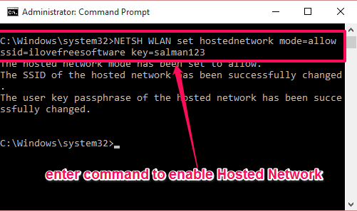 enter command to start HN