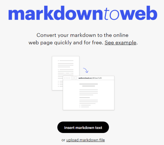 markdown to web