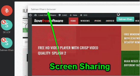 screen sharing