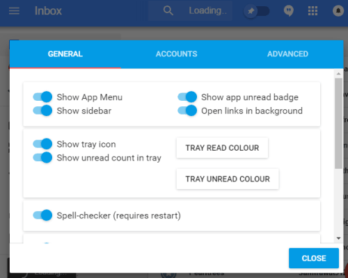 adjust settings