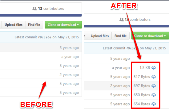 before and after comparison