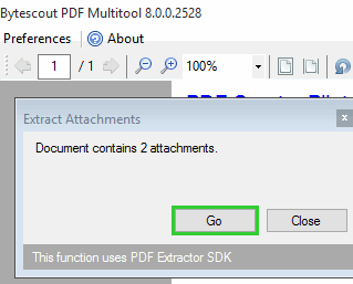 extract found attachments