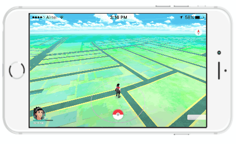 play pokemon go in lland scape mode