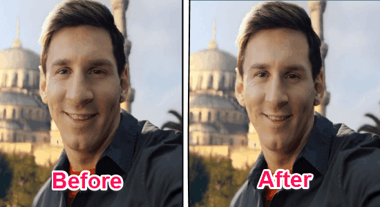 remove angles from selfies