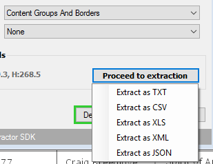 select output format