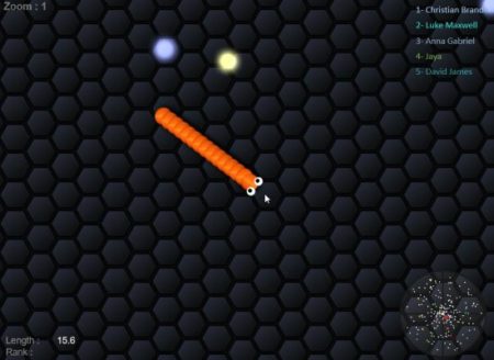 slither snake.io game start