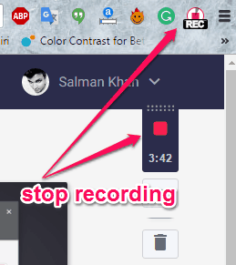 stop recording