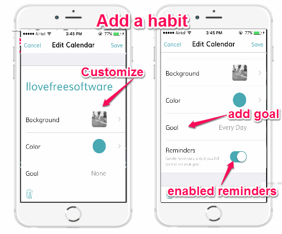 add a habit