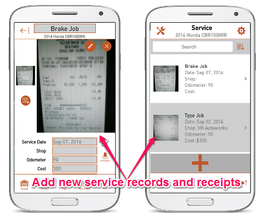 add service record