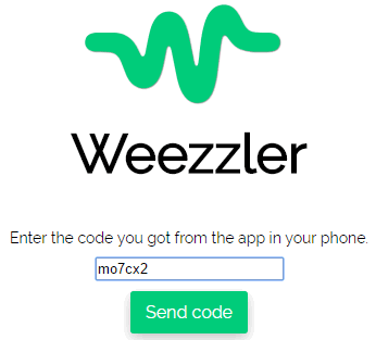 enter the code