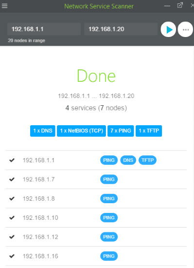 Network Service Scanner