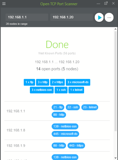 Open TCP Scanner