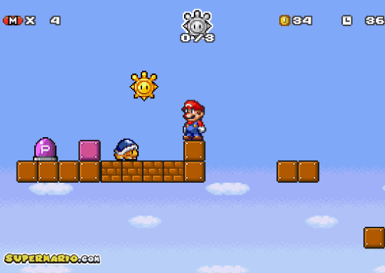 Play super mario on Facebook