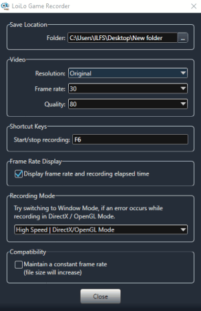 adjust settings